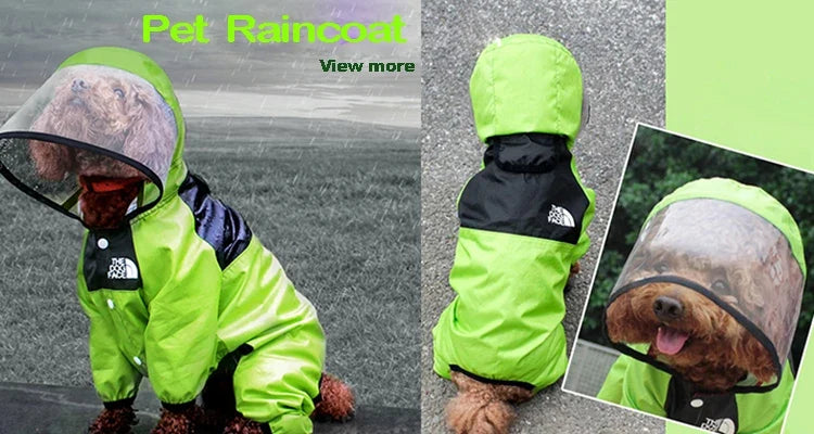 Reflective Waterproof Dog Raincoat Jacket