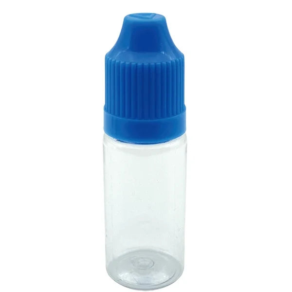 10ML Plastic Dropper Bottles - 100 Pack with Childproof Caps & Precision Tips