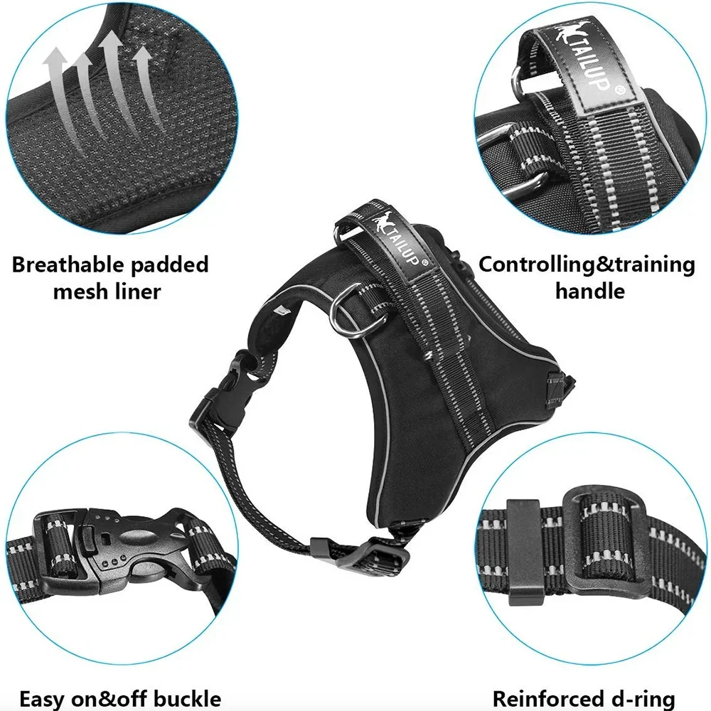 Adjustable Reflective Dog Harness Vest