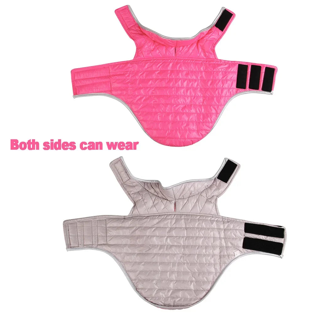 Reversible Waterproof Winter Down Jacket for Small & Medium Dogs