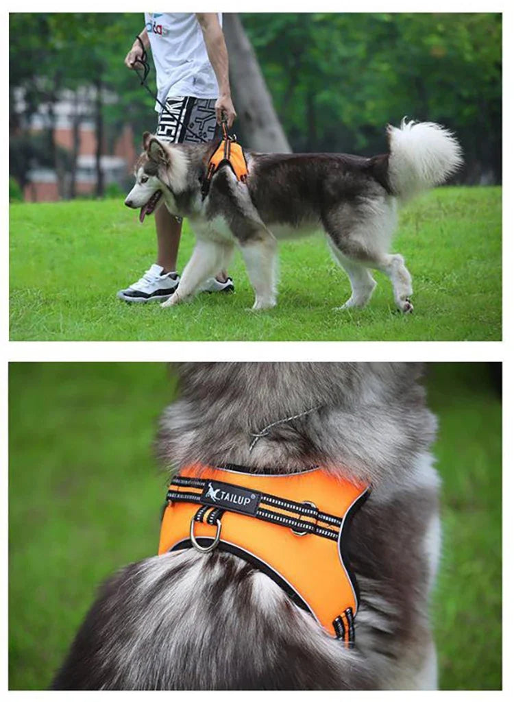 Adjustable Reflective Dog Harness Vest