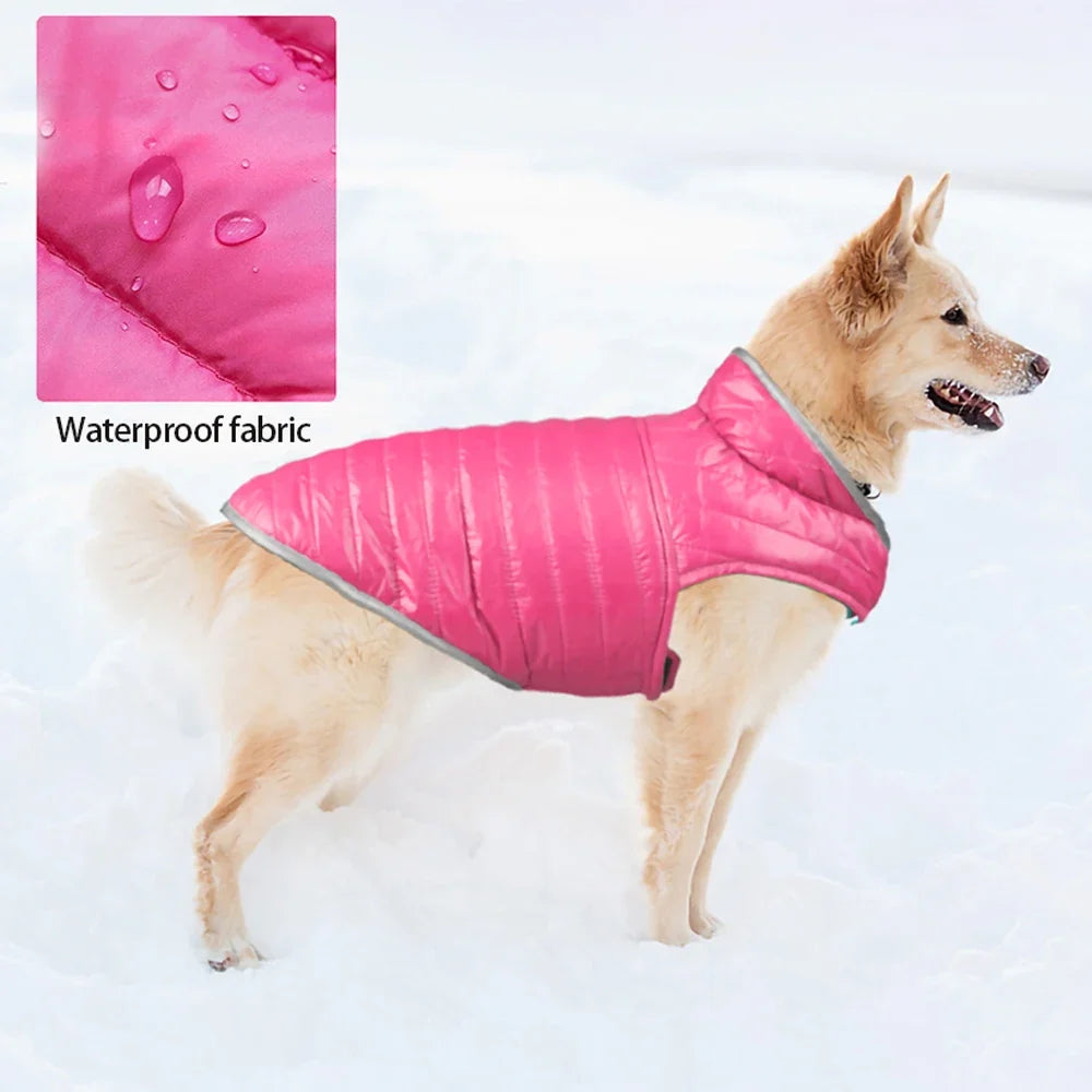 Reversible Waterproof Winter Down Jacket for Small & Medium Dogs
