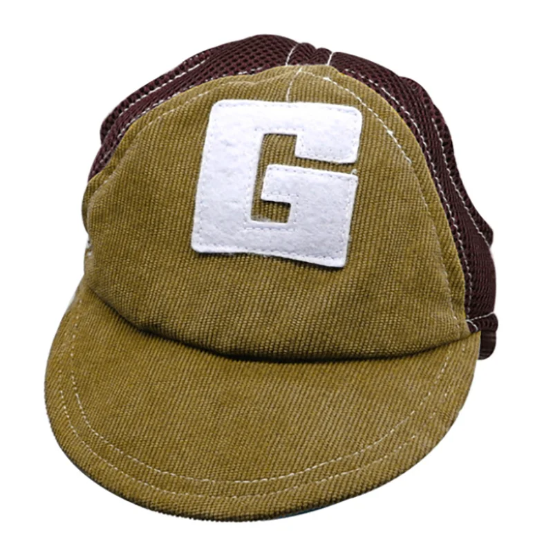 Breathable Dog Baseball Cap with Ear Holes