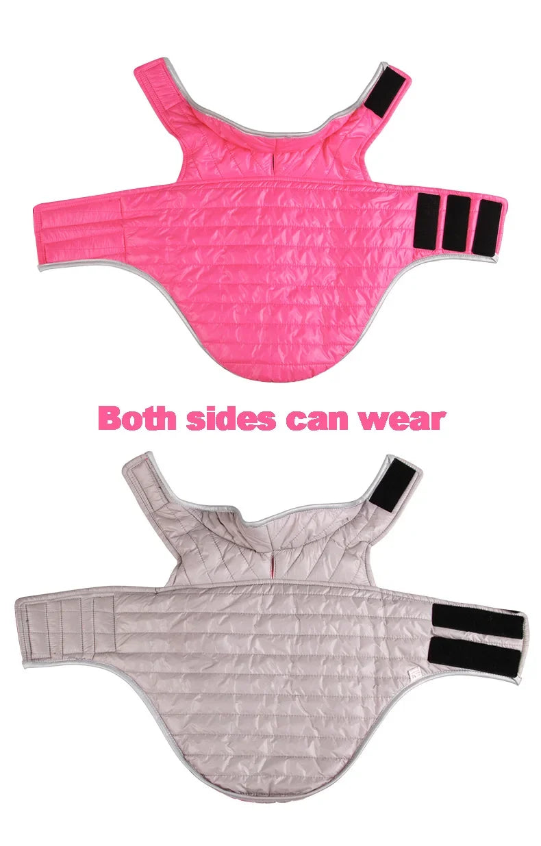 Reversible Waterproof Winter Down Jacket for Small & Medium Dogs