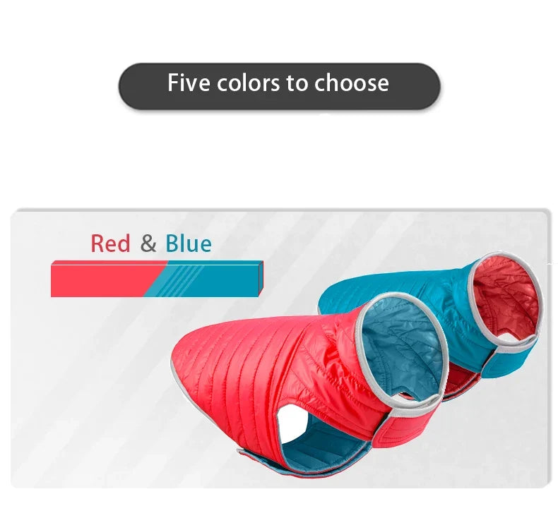 Reversible Waterproof Winter Down Jacket for Small & Medium Dogs