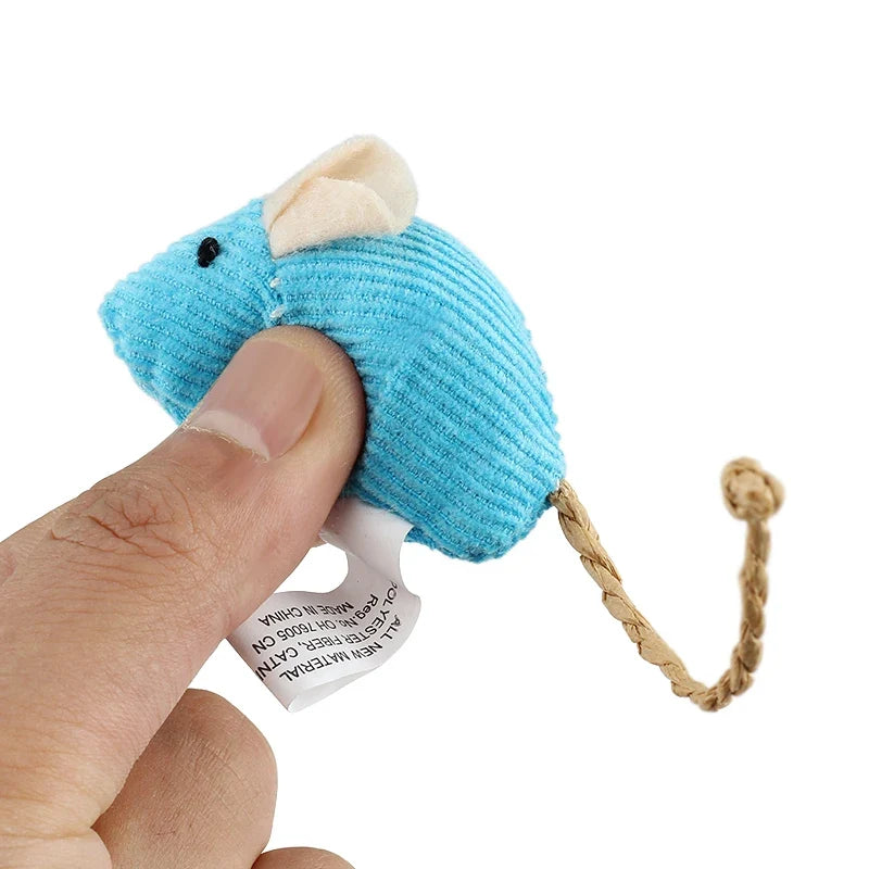 Catnip Plush Mouse Cat Toys – 6 Pack