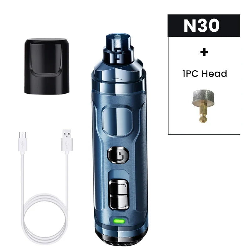 Electric Pet Nail Grinder - Rechargeable Nail Clipper for Dogs and Cats
