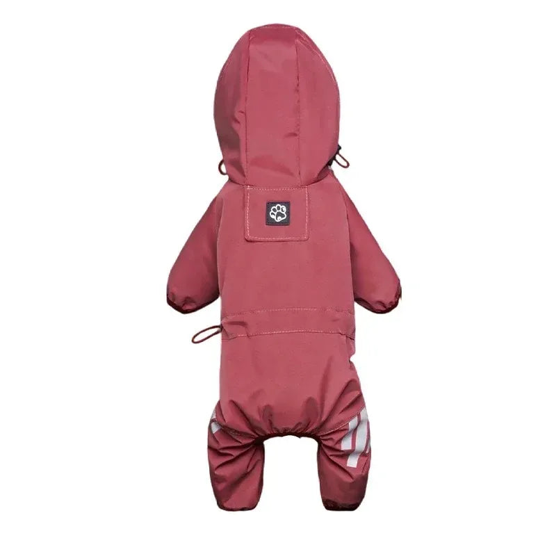 Reflective Waterproof Raincoat Jumpsuit for Small & Medium Dogs