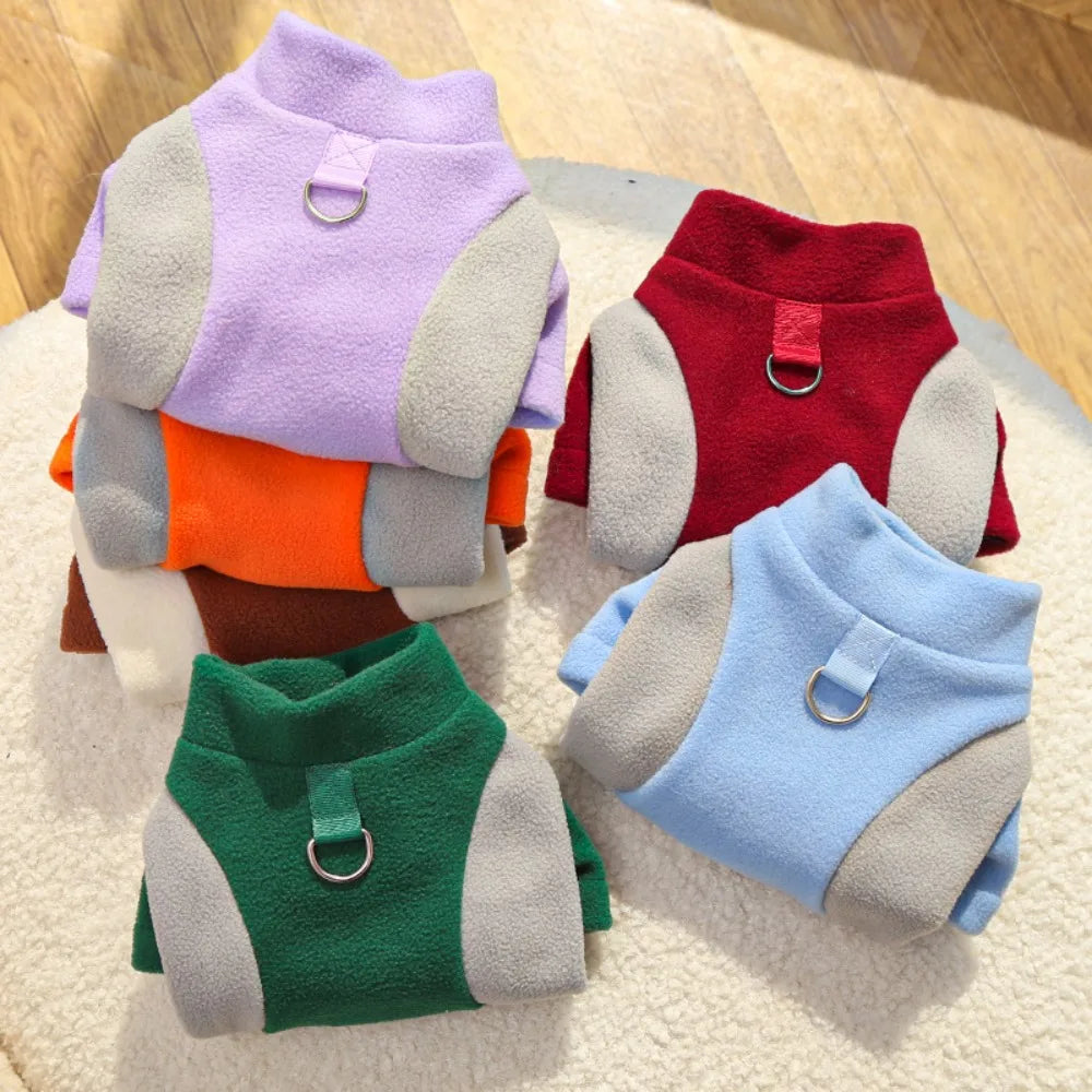 Soft Fleece Dog Hoodie & Warm Winter Coat
