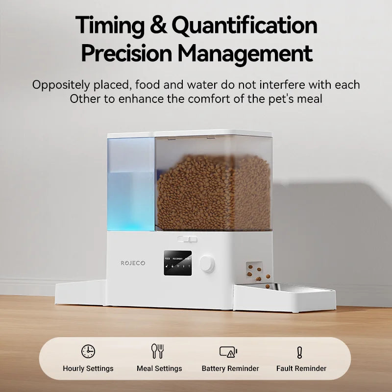 2-in-1 Automatic Pet Feeder & Water Fountain — 8.5L WiFi Smart Dispenser for Cats & Dogs