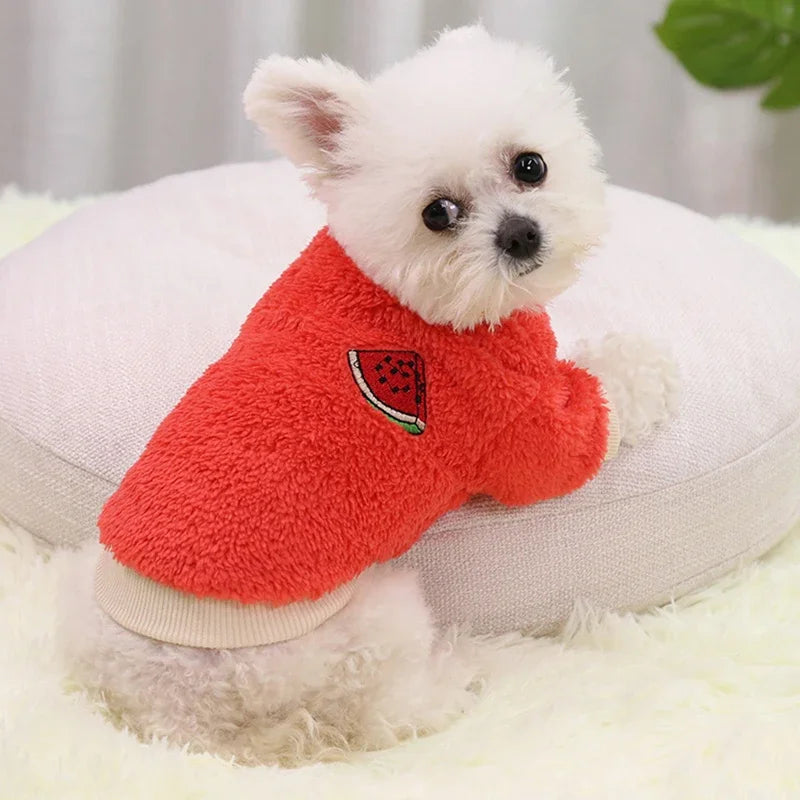 Plush Warm Vest Sweater for Small & Medium Dogs & Cats