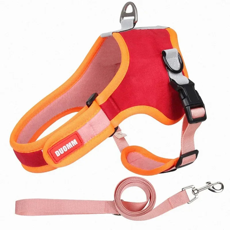 Reflective Dog Harness & Leash Set - Nylon Vest Harness for All Sizes
