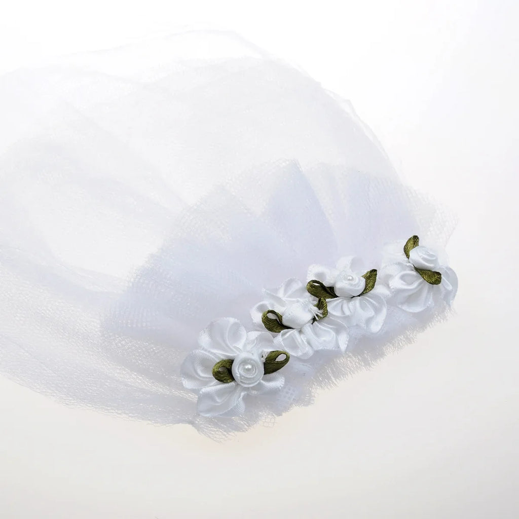 Pet Wedding Veil with Flower