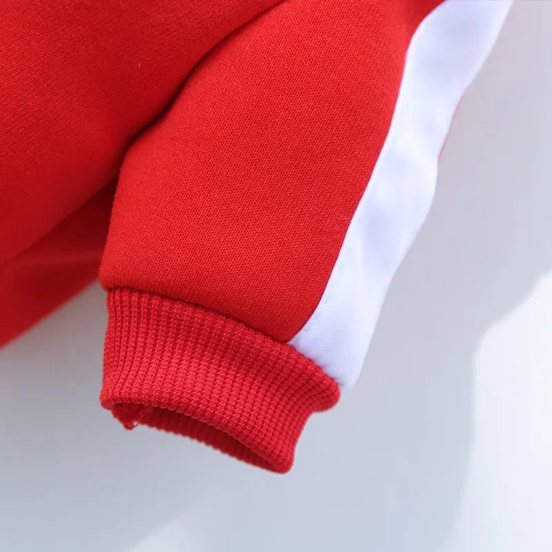 Dog Baseball Jacket | Autumn Winter Sweatshirt Coat for Small & Medium Dogs
