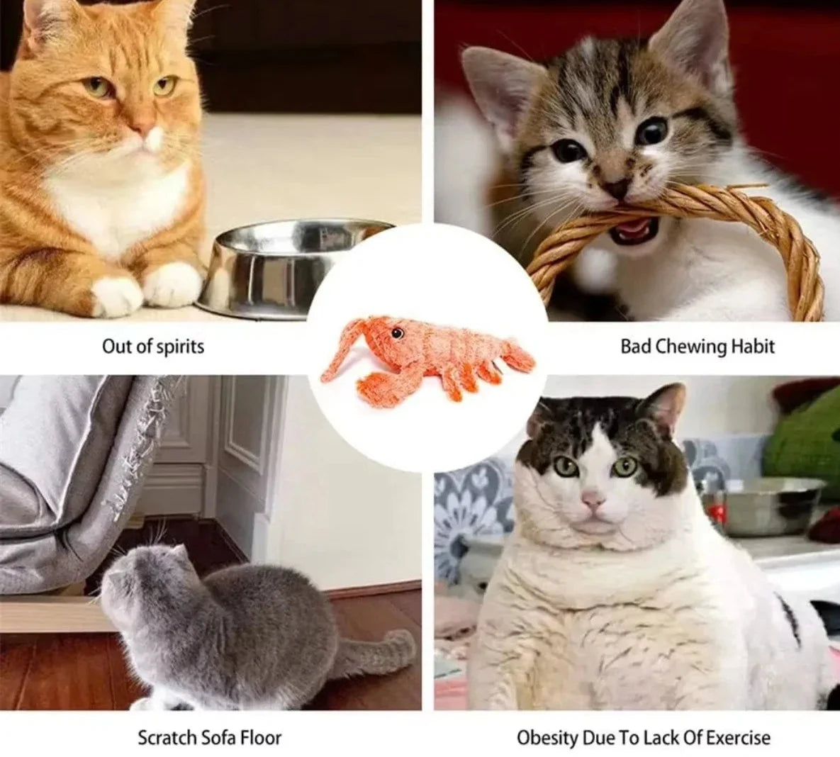 Interactive Electric Jumping Cat Toy with Catnip