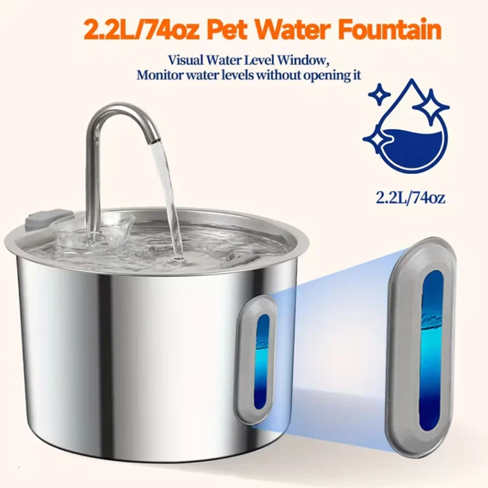 2.2L Smart Automatic Pet Water Fountain