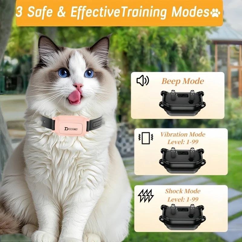 Anti-Meow Vibration Training Collar for Cats