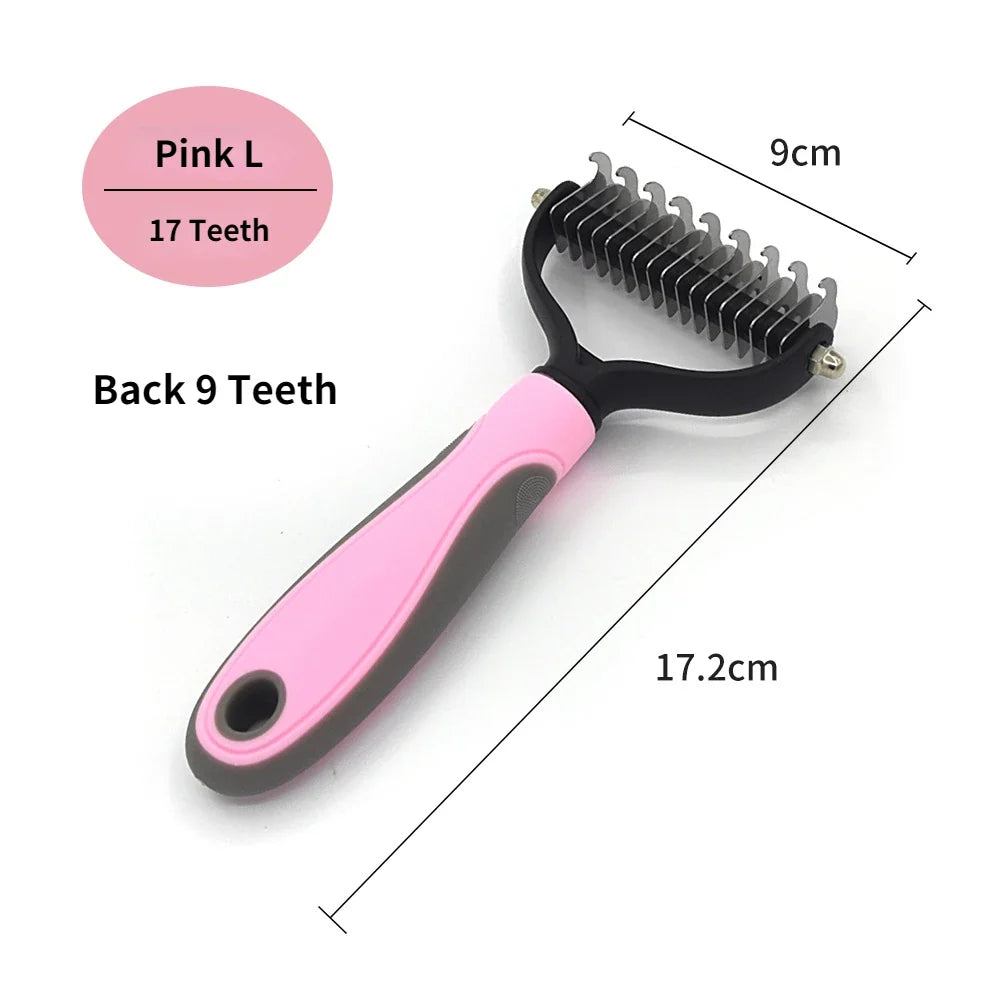 Professional Pet Deshedding Brush - Hair Remover for Dogs and Cats