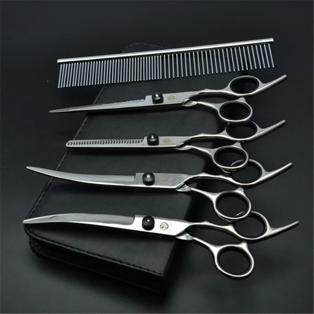 Professional Dog Grooming Scissors Set - 6" & 7" Stainless Steel