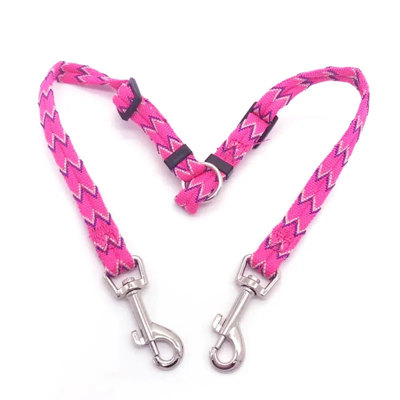 Dual Pet Leash for Two Dogs or Cats - V-Shape Twin Lead