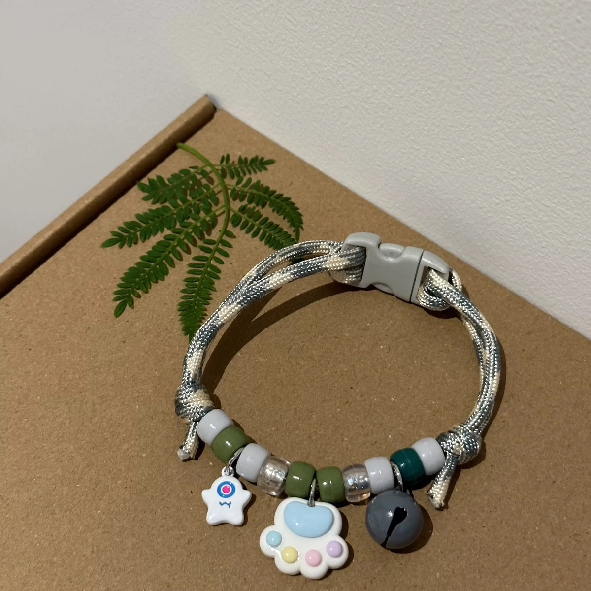 Adjustable Braided Cat Collar with Bell