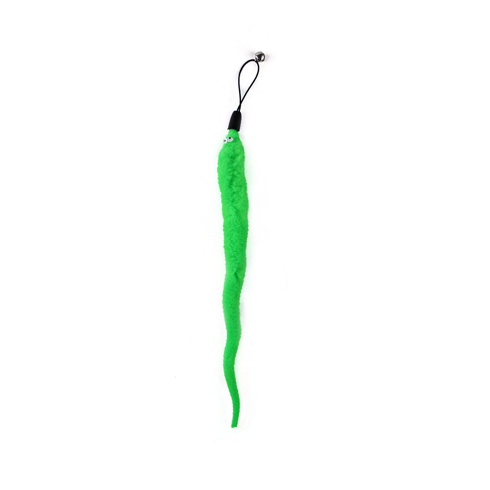 Interactive Cat Wand Toy - Feather and Bell Teaser Stick for Kittens