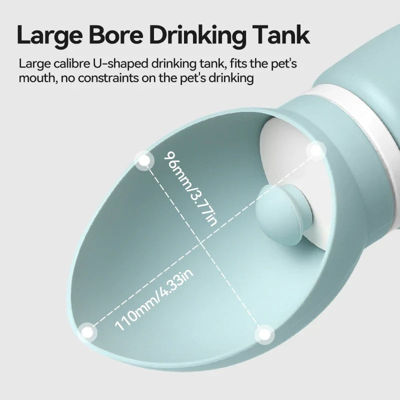 Portable Pet Water Bottle - Leakproof Travel Drinking Bowl