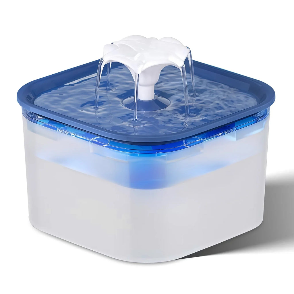 2.5L Silent Pet Water Fountain — Filtered Indoor Drinking Dispenser for Cats & Dogs