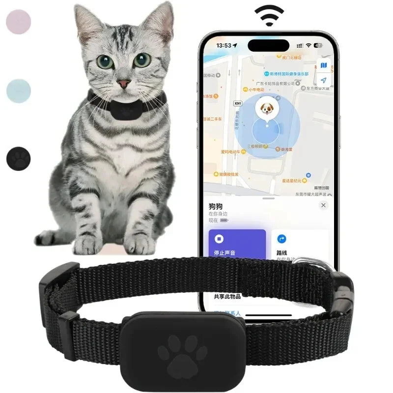 Apple Find My Mini Pet Collar Tracker — 90dB Alert for Cats & Dogs
