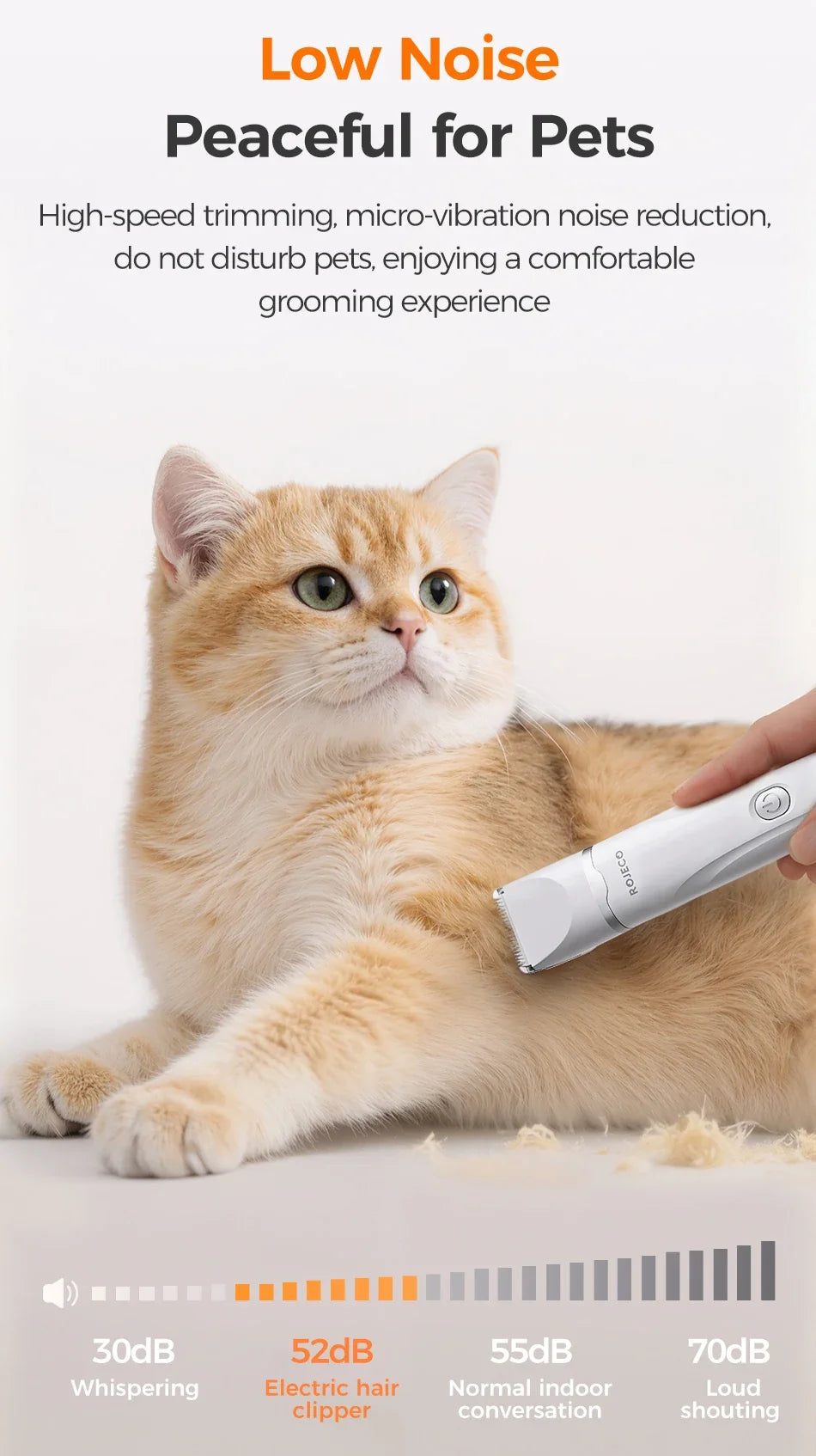 4-in-1 Electric Pet Grooming Kit for Dogs & Cats