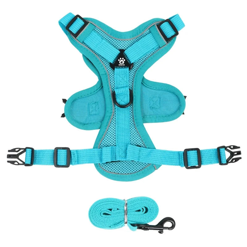 No-Pull Reflective Pet Harness and Leash Set