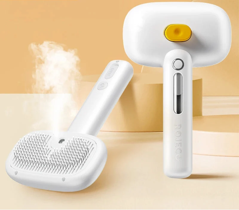 Electric Steam Spray Grooming Brush for Dogs & Cats