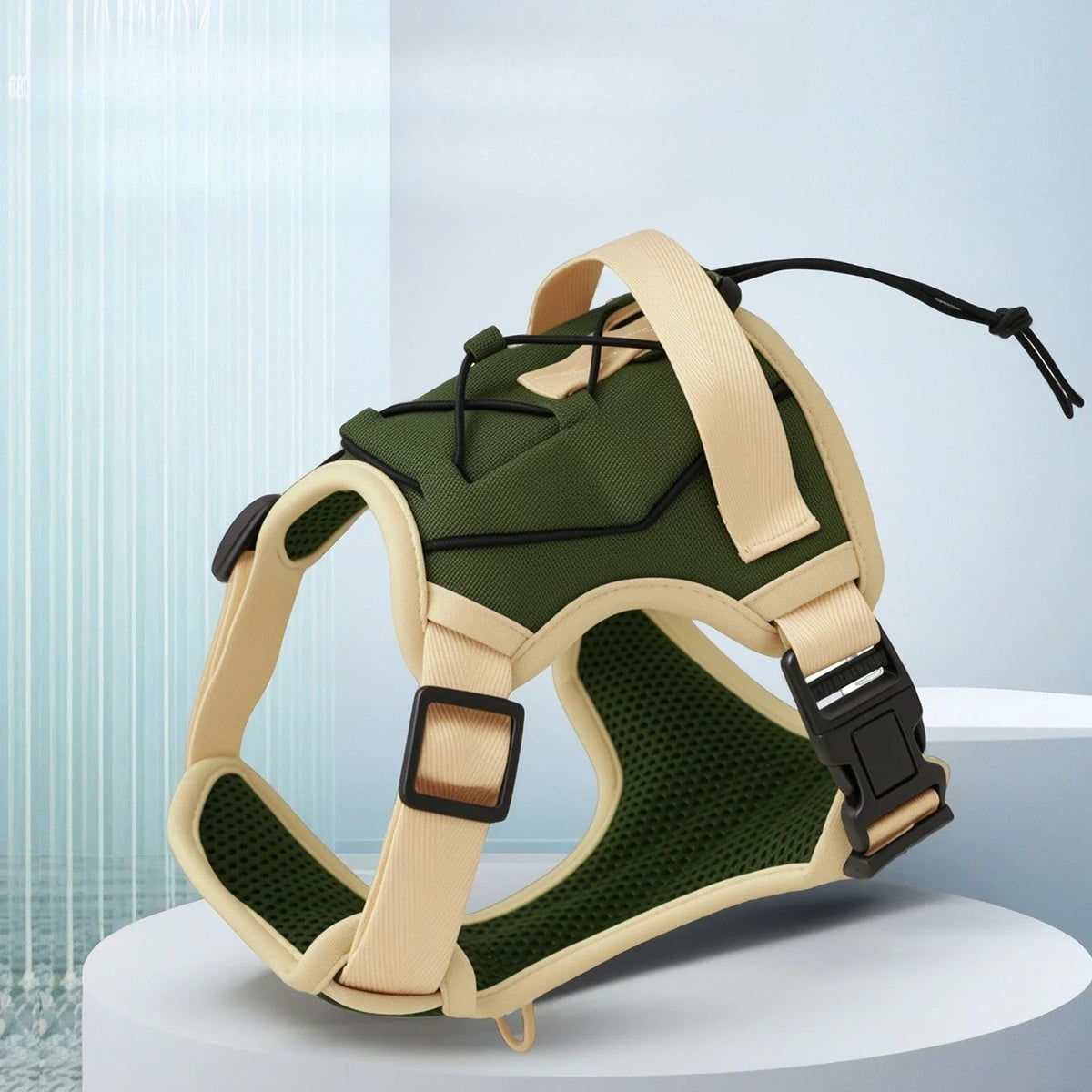 Tactical No-Pull Dog Harness with Handle – Adjustable Vest for Large Dogs