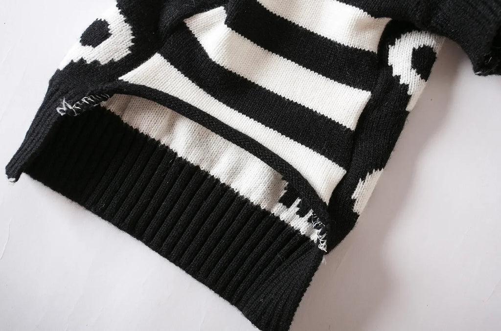 Halloween Skull Knitted Jumper for Cats & Dogs