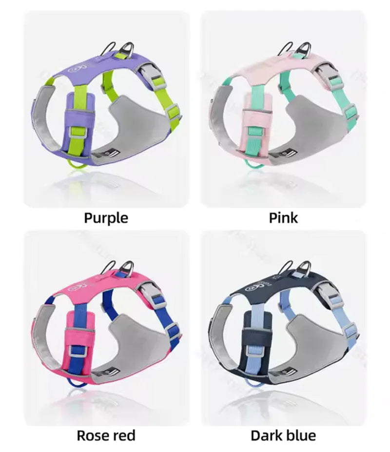 Lightweight No-Pull Reflective Dog & Cat Harness Vest
