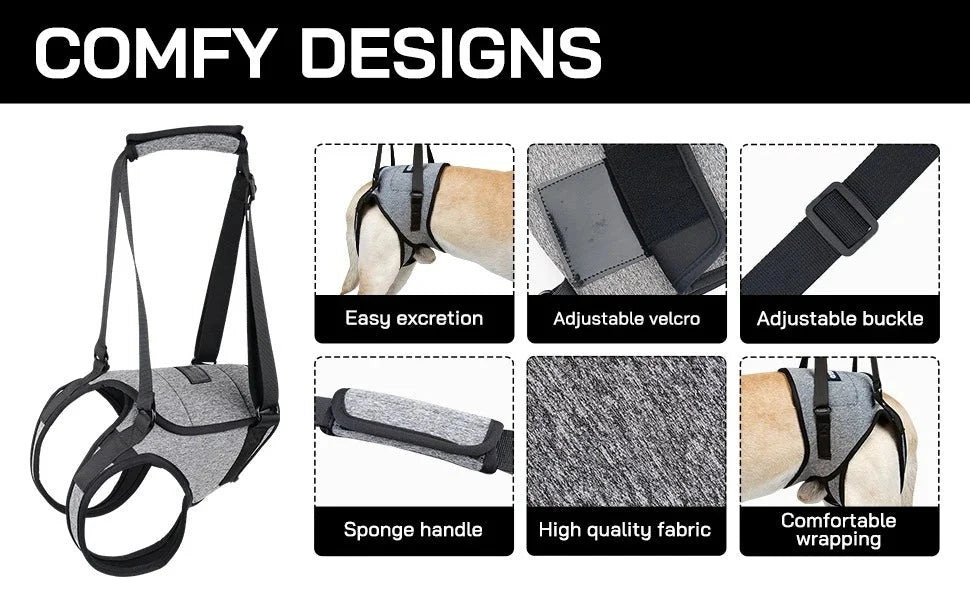 Rear Support Dog Lift Harness for Elderly, Injured & Arthritic Dogs