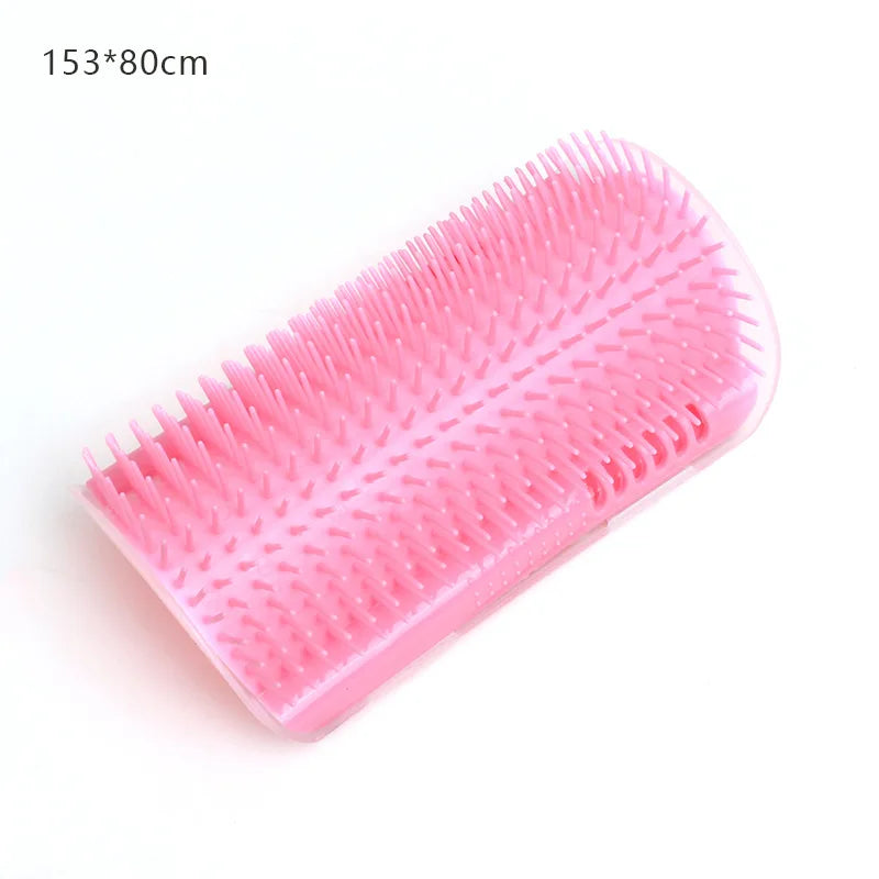 Cat Self-Grooming Wall Corner Brush - Massage & Hair Removal Tool