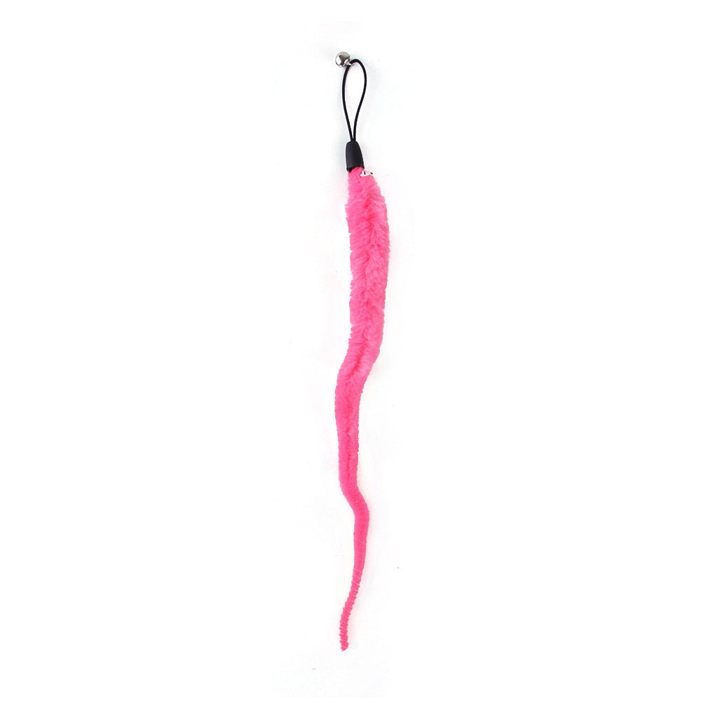 Interactive Cat Wand Toy - Feather and Bell Teaser Stick for Kittens
