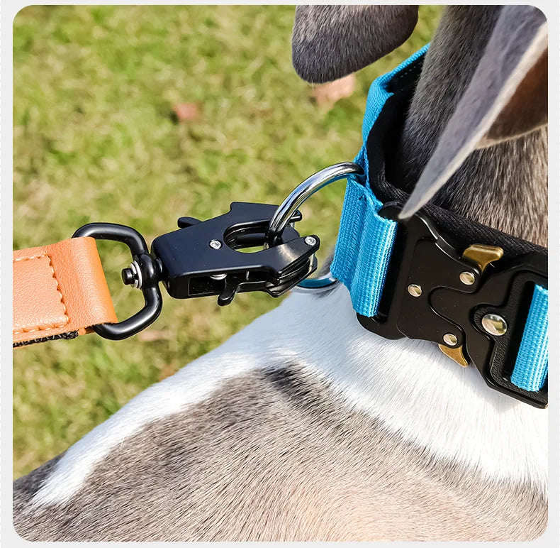 Heavy-Duty Tactical Bungee No-Pull Dog Leash for Large Dogs
