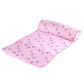 Ice Silk Cooling Mat for Dogs & Cats — Non-Slip, Washable with Integrated Pillow & Cute Print