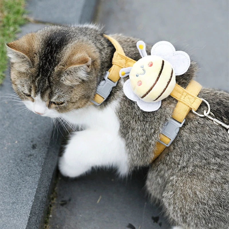 Escape-Proof Soft Mesh Cat Harness & Leash Set | Adjustable Padded Vest for Kittens, Small, Medium & Large Cats