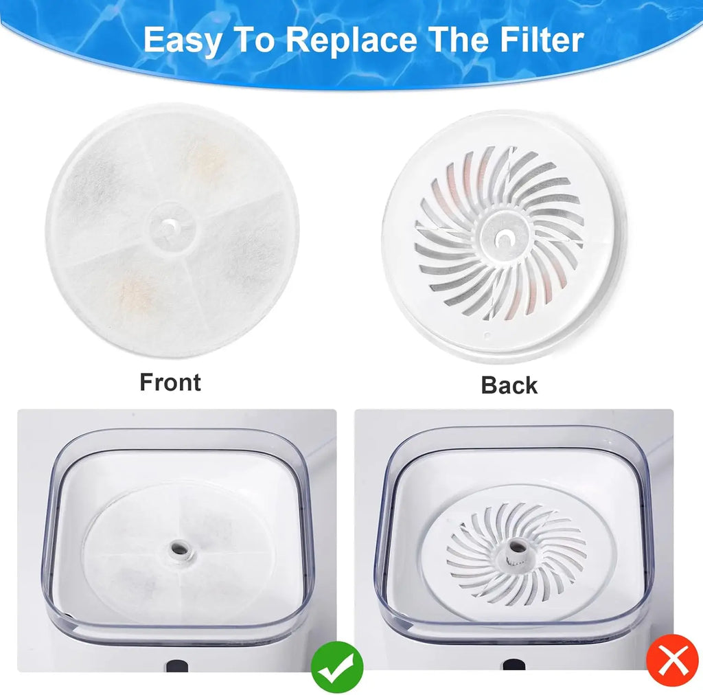 Activated Carbon Replacement Filter Chip Kit for Cat Water Dispensers — 5pc / 10pc