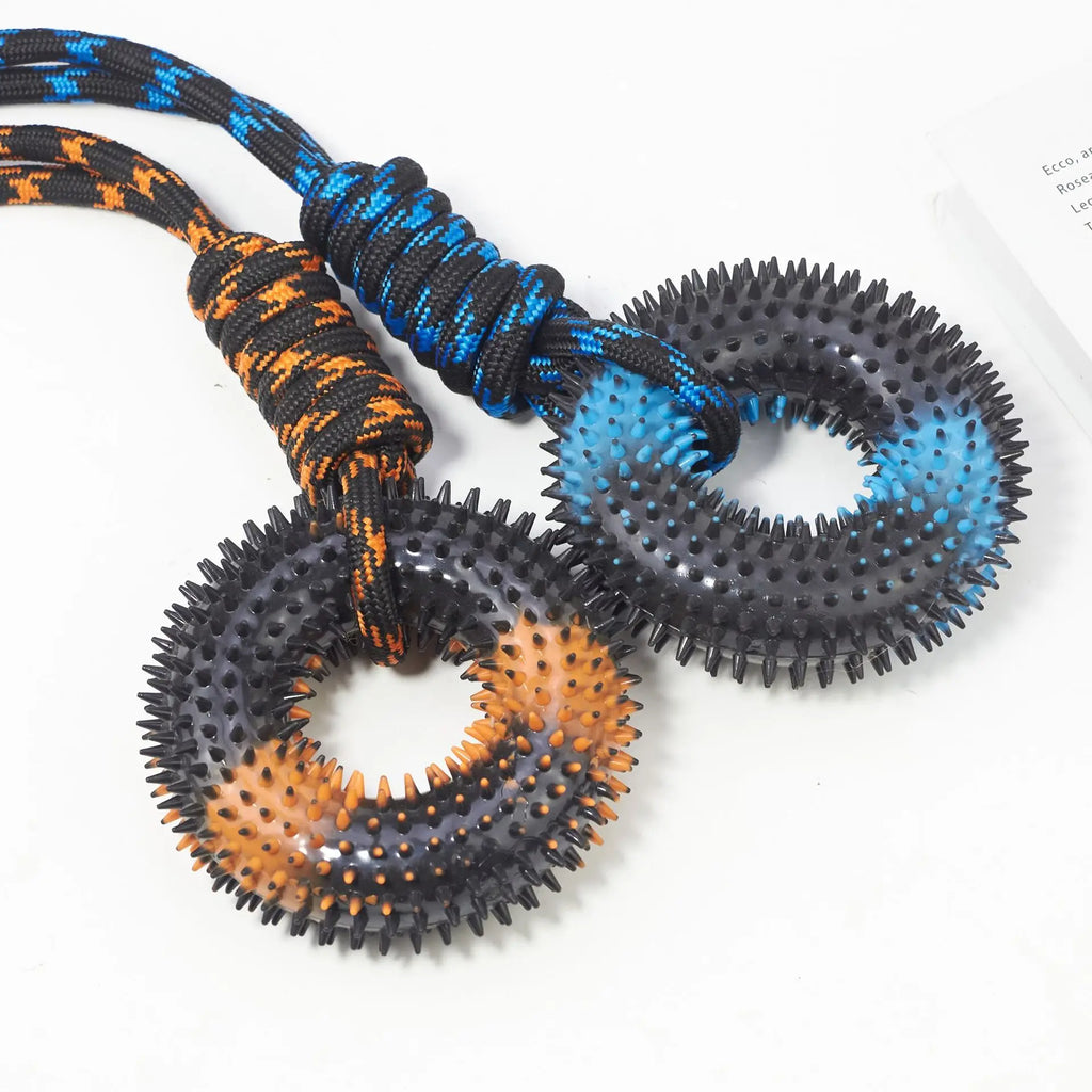 Spiked Ring Chew & Teeth Cleaning Toy for Large Dogs