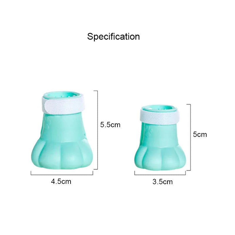 Anti-Slip Pet Paw Protectors - 4 Pack