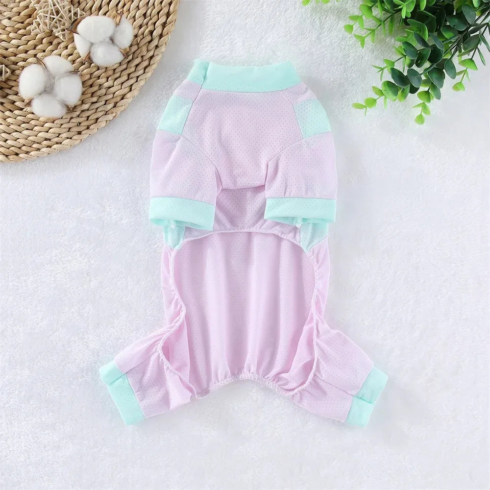 Ice Silk Cooling Jumpsuit for Small Dogs