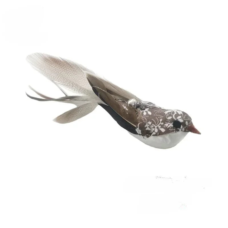 Interactive Bird Feather Wand Cat Toy with Bell - Teaser Stick for Kittens