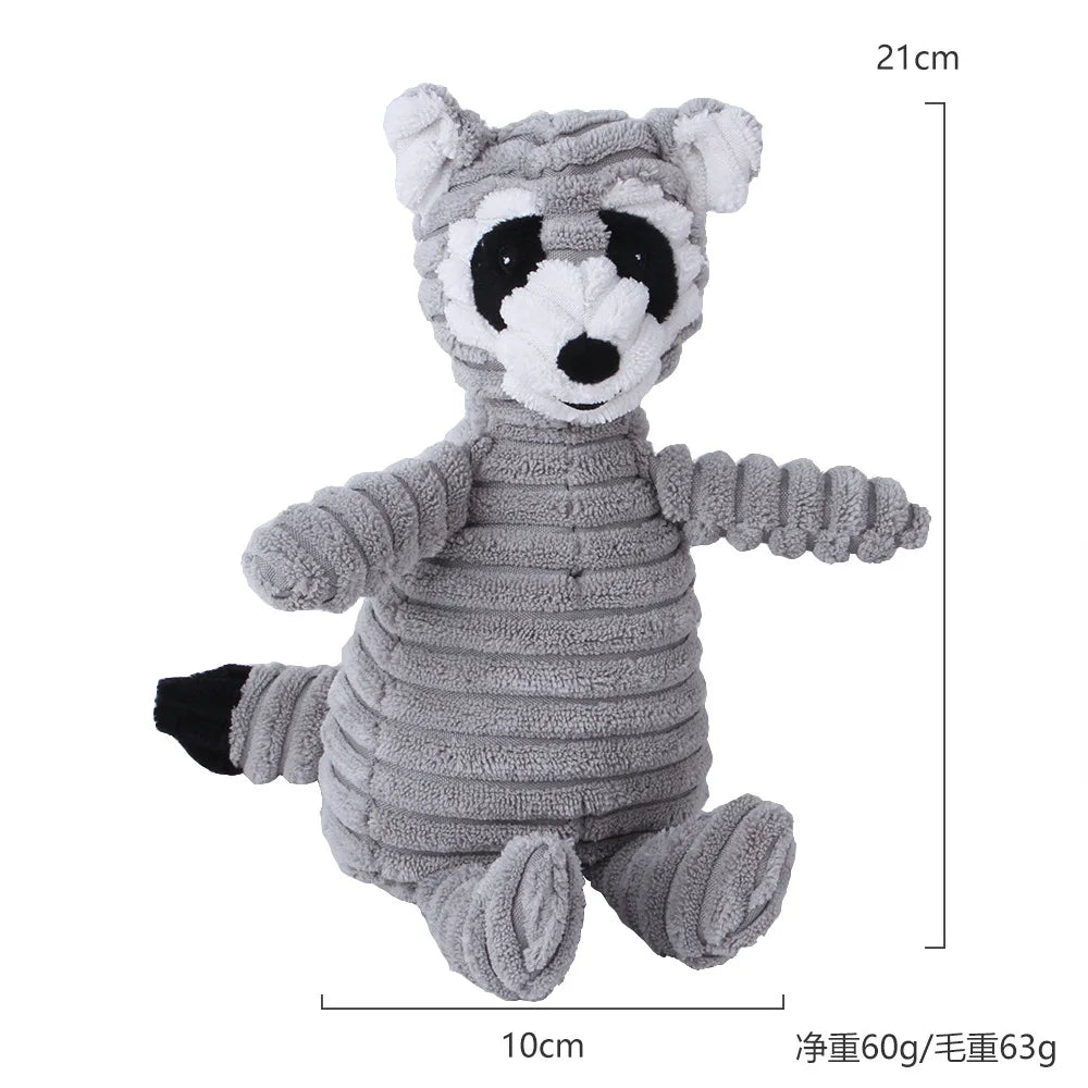 Corduroy Plush Squeaky Toy for Dogs