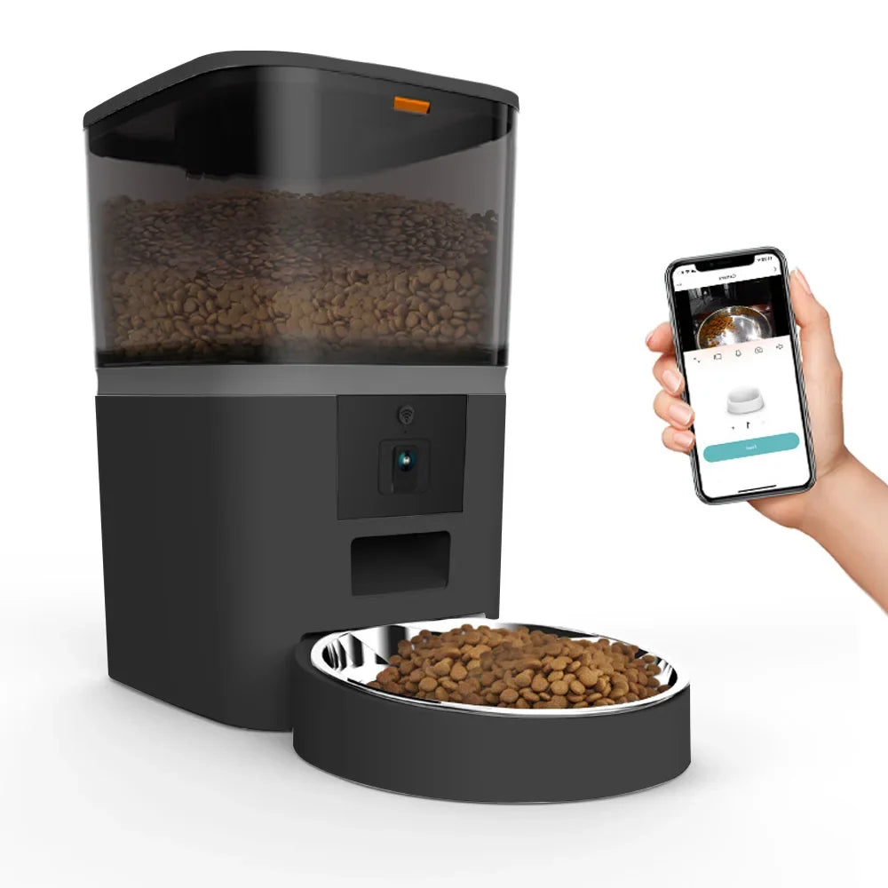 4L Smart Wi-Fi Pet Feeder with Camera — App-Controlled Automatic Food Dispenser for Cats
