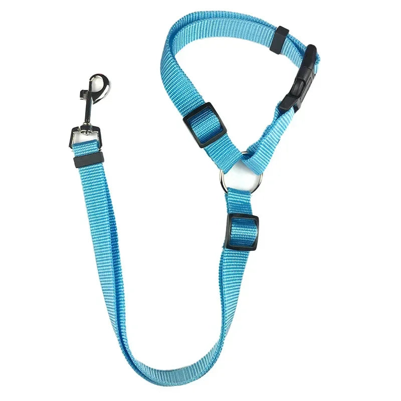 Pet Car Headrest Safety Restraint Belt for Dogs and Cats