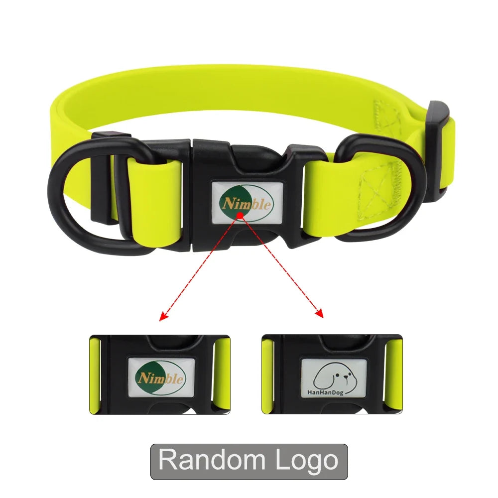 Waterproof Adjustable Pet Collar for Dogs & Cats